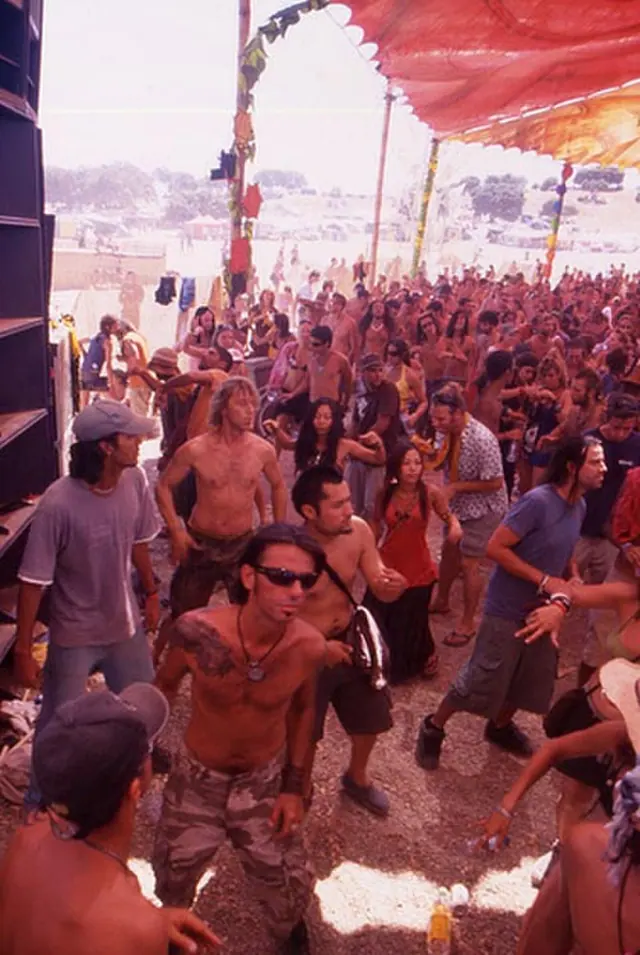 Crowd Dancing at the Boom Festival