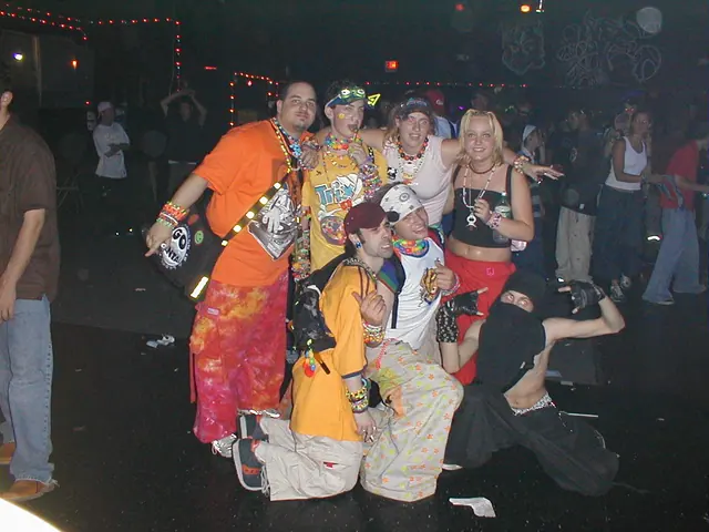 Example of kandi ravers for Rave to replace possible copyviolation. As photographer I release this photo into public domain.
