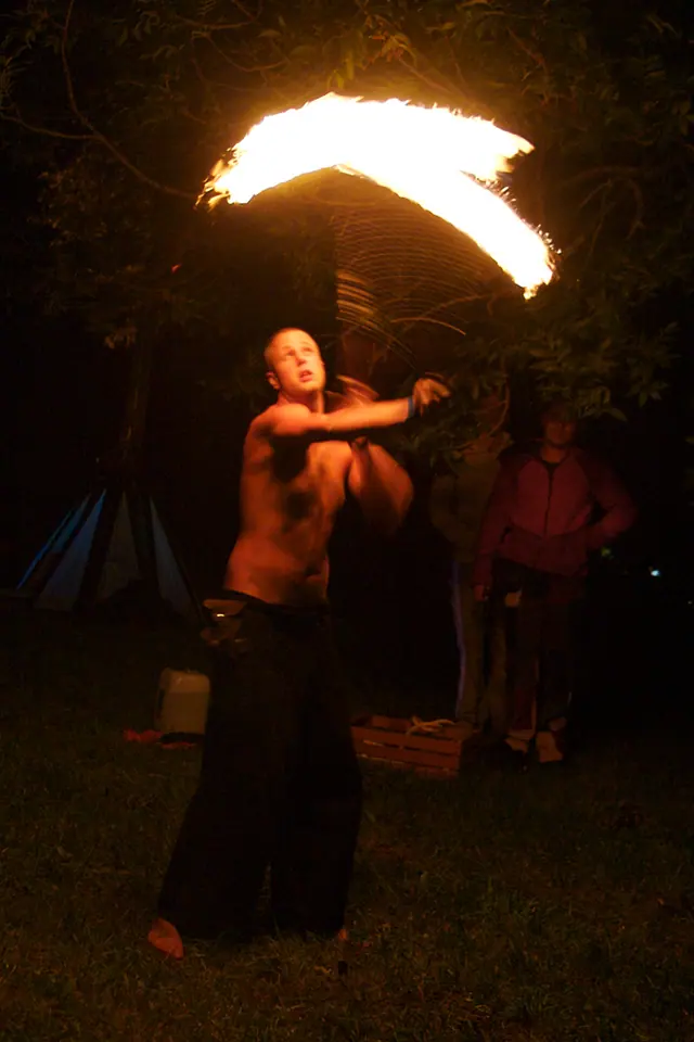 Spiel mit dem Feuer.