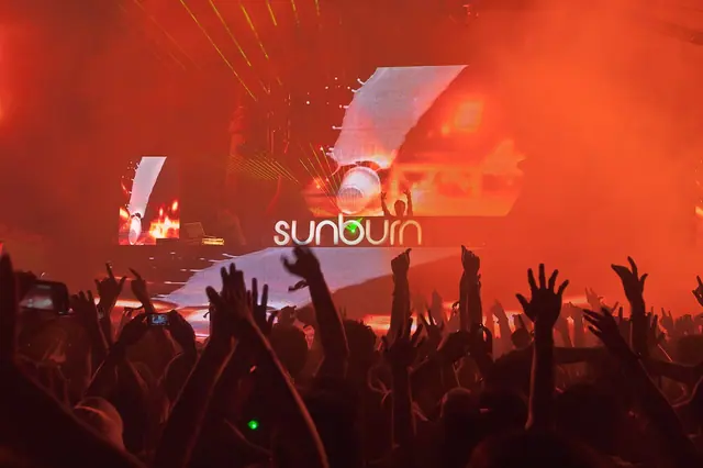 Sunburn Trance Music Festival in Candolim, Goa. Axwell, Paul Van Dyk, Ferry Corsten, Richard Durrand, John Fleming, Aly & Fila, and more.
