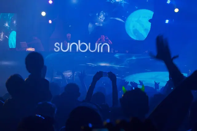 Sunburn Trance Music Festival in Candolim, Goa. Axwell, Paul Van Dyk, Ferry Corsten, Richard Durrand, John Fleming, Aly & Fila, and more.